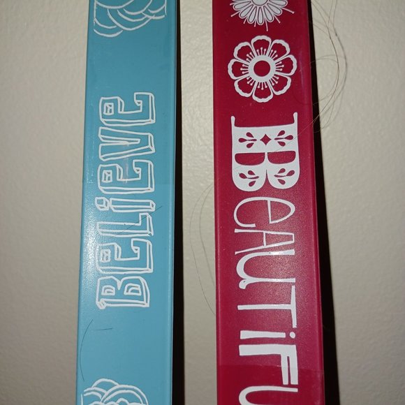 New Hallmark Slap Bracelets Beautiful and Believe pair - Picture 2 of 3